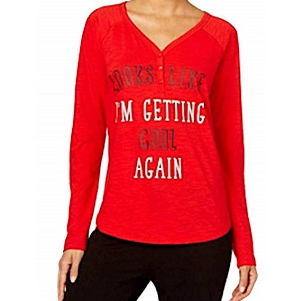 Jenni by Jennifer Moore Graphic Lounge/Pajama Top MEDIUM (892) - Picture 6 of 6
